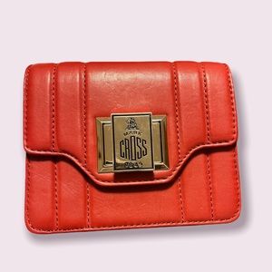 Beautiful red leather crossbody Mark Cross